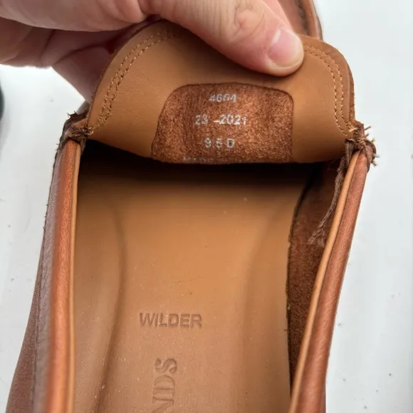 Allen Edmonds Men’s 9.5 Brown Leather Wilder Venetian Loafers