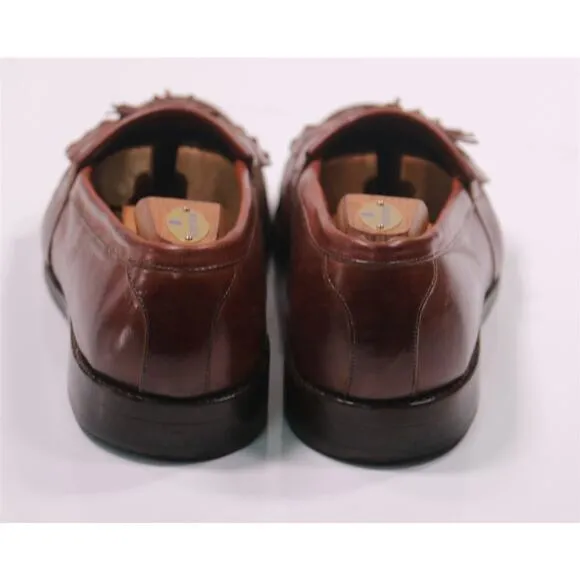 Allen Edmonds Newport Brown Leather Tassel Loafers Dress Shoes 11 E