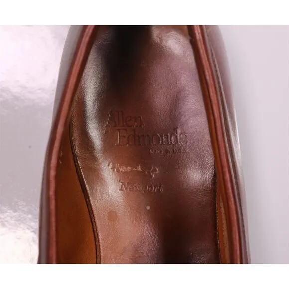 Allen Edmonds Newport Brown Leather Tassel Loafers Dress Shoes 11 E