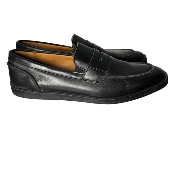 Allen Edmonds RANDOLPH Men's Slip-On Penny Loafers 10.5 D Black Dress Shoes EUC