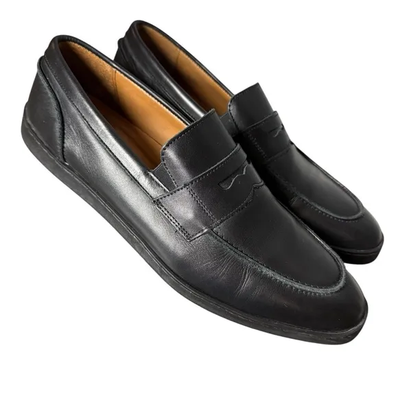 Allen Edmonds RANDOLPH Men's Slip-On Penny Loafers 10.5 D Black Dress Shoes EUC