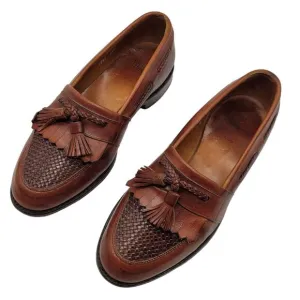 Allen Edmonds Shoes Mens sz 8 D Cody Kiltie Tassel Leather Loafers Brown
