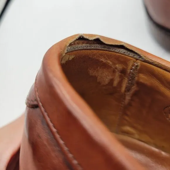 Allen Edmonds Shoes Mens sz 8 D Cody Kiltie Tassel Leather Loafers Brown