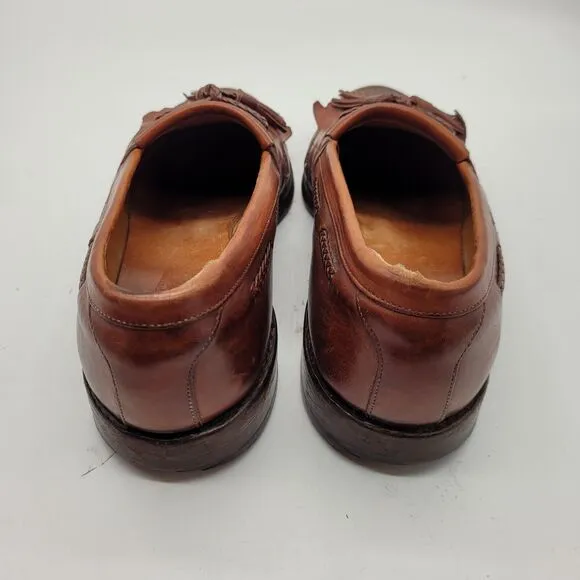 Allen Edmonds Shoes Mens sz 8 D Cody Kiltie Tassel Leather Loafers Brown