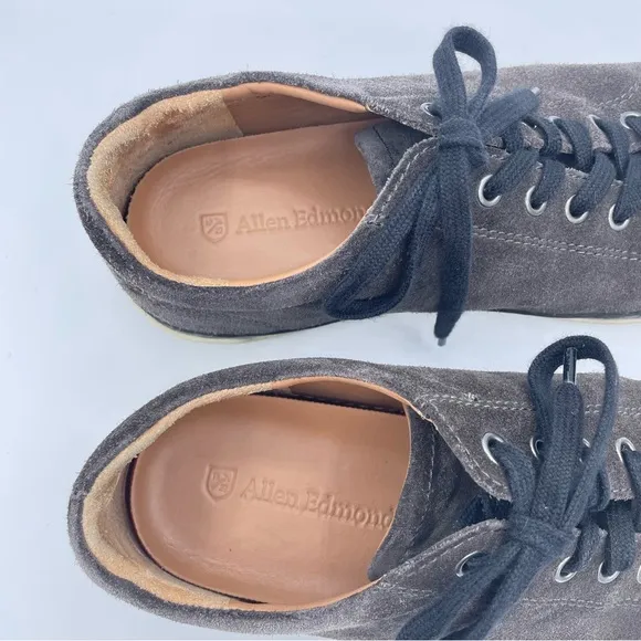 Allen Edmonds Suede Sneakers 10 1/2 Gray