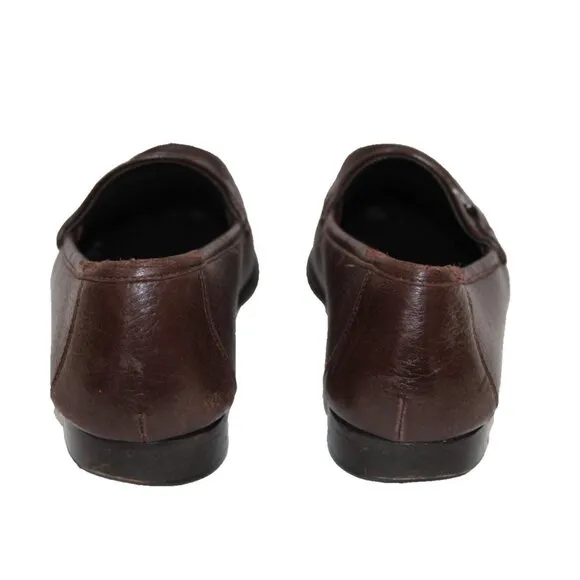Allen Edmonds VINCI Brown Leather Moc Toe Slip On Horsebit Loafers Mens 10.5 D