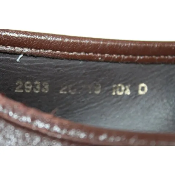 Allen Edmonds VINCI Brown Leather Moc Toe Slip On Horsebit Loafers Mens 10.5 D