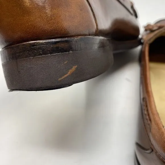 Allen Edmonds Woodstock Men’s Sz 10.5 A Brown Leather Kiltie Loafers Dress Shoes