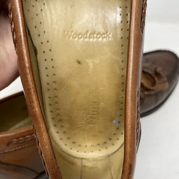 Allen Edmonds Woodstock Men’s Sz 10.5 A Brown Leather Kiltie Loafers Dress Shoes