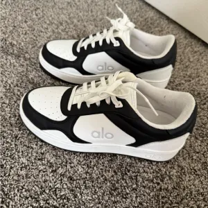 Alo Black and White Sneakers “recovery mode sneakers”