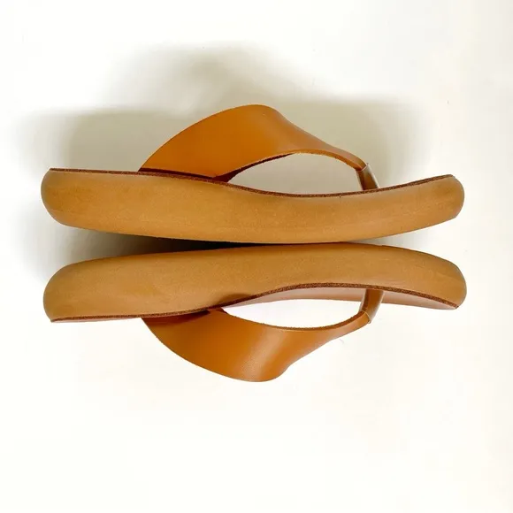 ANCIENT GREEK SANDALS CHARYS NATURAL TAN THONG FLIP FLOPS