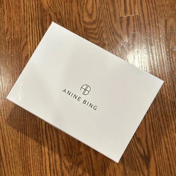 Anine Bing Tan Leather Lizzie Slides