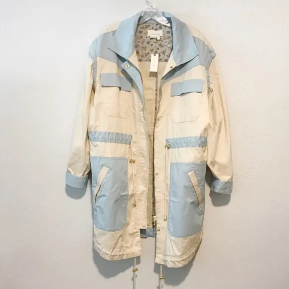Anthropologie Catelyn Color blocked Utility Jacket