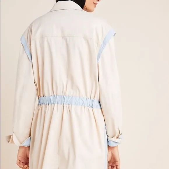 Anthropologie Catelyn Color blocked Utility Jacket