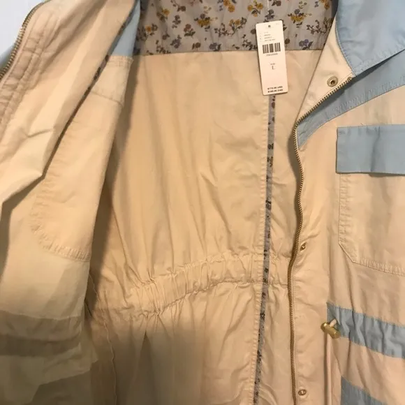 Anthropologie Catelyn Color blocked Utility Jacket