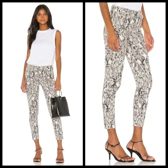 💕ANTHROPOLOGIE💕 Snake-Printed High-Rise Skinny