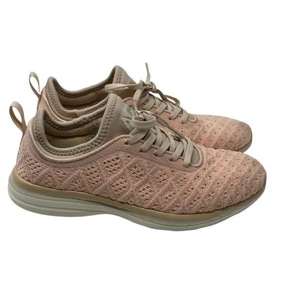 APL Techloom Phantom Blush Cream Lightweight Sneakers Size 6