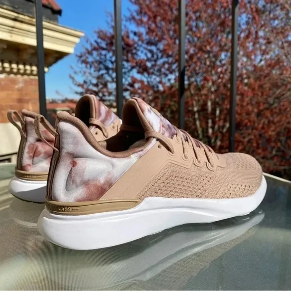 APL Techloom Tracer Sneakers Women's in Almond Caramel Tie Dye