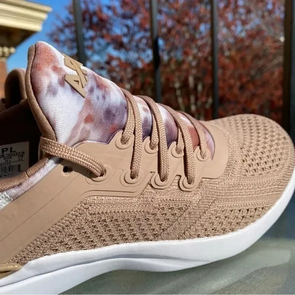 APL Techloom Tracer Sneakers Women's in Almond Caramel Tie Dye