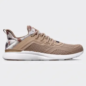 APL Techloom Tracer Sneakers Women's in Almond Caramel Tie Dye