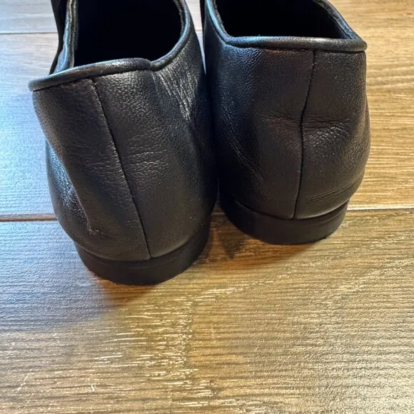 Aquatalia Revy black Nappa leather loafers size 8.5