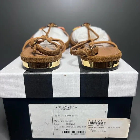 Aquazzura Brown Suede Women's Shoes