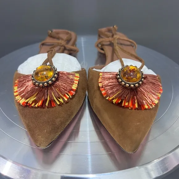 Aquazzura Brown Suede Women's Shoes