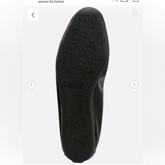 Arche France Laius Patent Leather Black Ballerina Flats-Women’s 39/8-8.5
