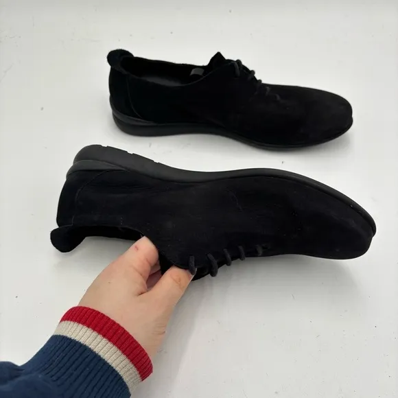 Arche Women’s 39 Black Leather Baryza Trotter Lace Up Loafers