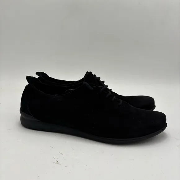 Arche Women’s 39 Black Leather Baryza Trotter Lace Up Loafers
