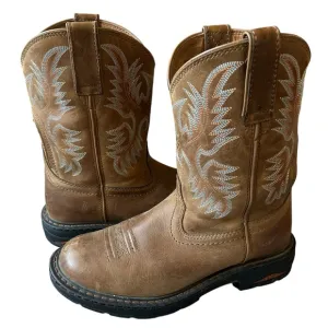 Ariat women’s brown Tracey Composite Toe Work Boot size 7.5 cowboy western rodeo