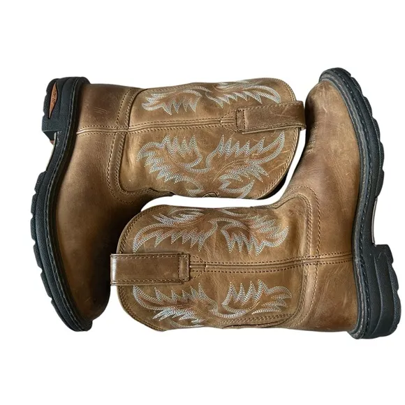 Ariat women’s brown Tracey Composite Toe Work Boot size 7.5 cowboy western rodeo
