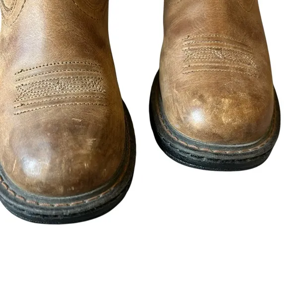 Ariat women’s brown Tracey Composite Toe Work Boot size 7.5 cowboy western rodeo
