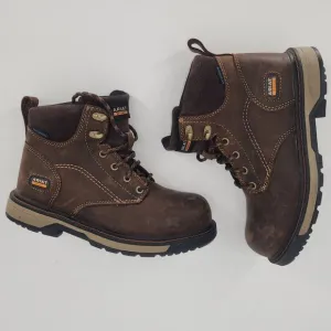 ARIAT Women's Riveter 6&quot; Waterproof Composite Toe Work Boots 7.5B