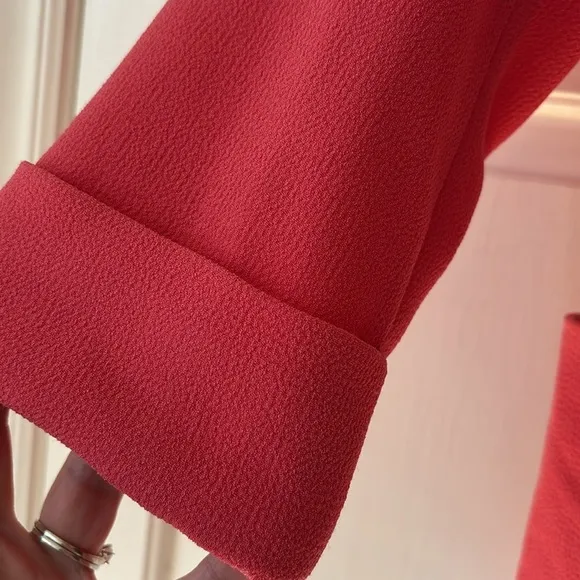 Aritzia Wilfred Lightweight Coral Pink Bright Blazer Size 6 Open Front Business