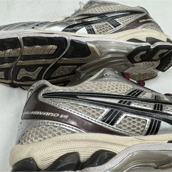 Asics Gel Kayano 14 Running Shoes Athletic Sneakers Men’s 9.5 Leather Mesh Brown