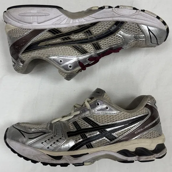 Asics Gel Kayano 14 Running Shoes Athletic Sneakers Men’s 9.5 Leather Mesh Brown