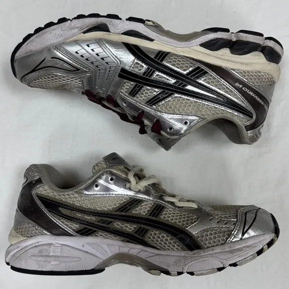 Asics Gel Kayano 14 Running Shoes Athletic Sneakers Men’s 9.5 Leather Mesh Brown