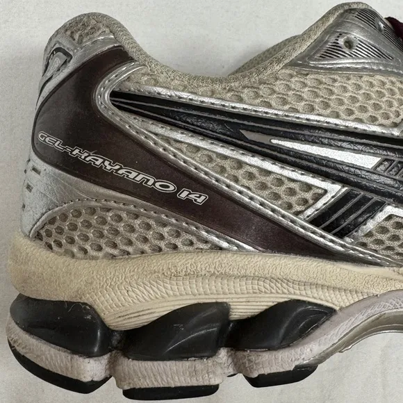 Asics Gel Kayano 14 Running Shoes Athletic Sneakers Men’s 9.5 Leather Mesh Brown