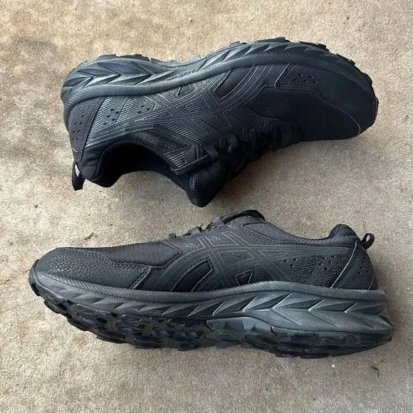ASICS Venture 9 Trail Running Sneakers Men’s Size 11.5 Black
