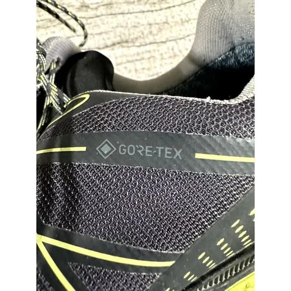 Asolo Men's Tahoe Mid GTX Gore-tex Hiking Boots Size 9.5 Black Yellow