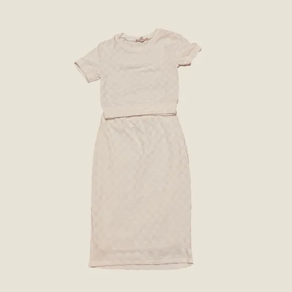 Atelier Kirious White Knit Dress