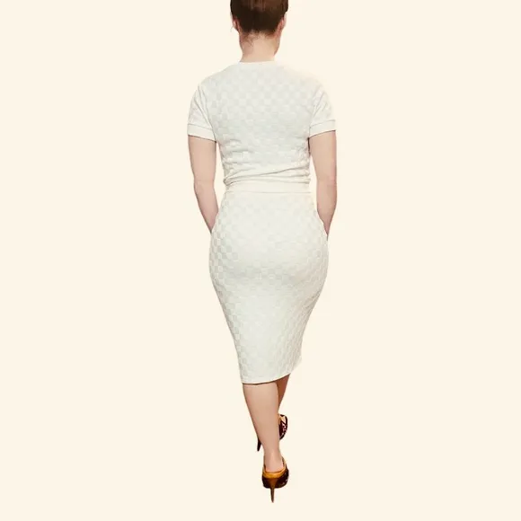 Atelier Kirious White Knit Dress