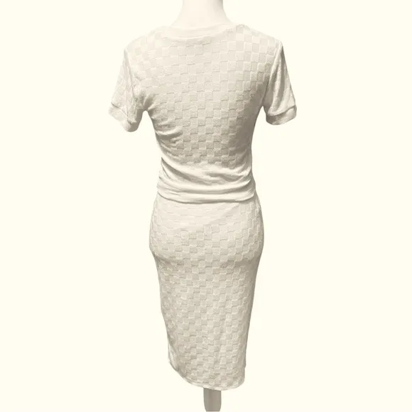 Atelier Kirious White Knit Dress