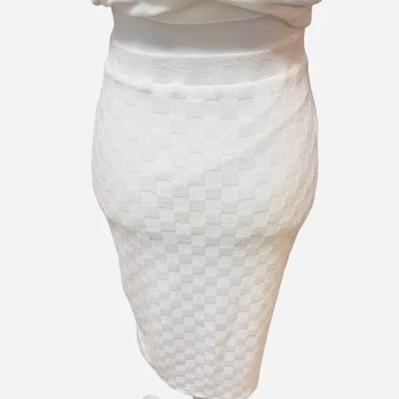 Atelier Kirious White Knit Dress