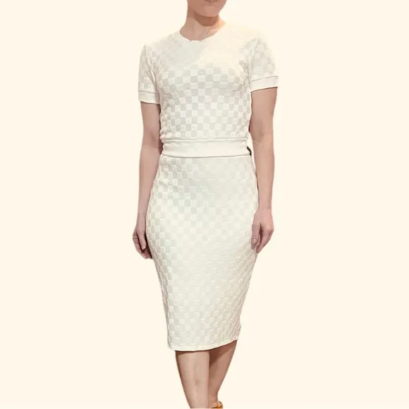 Atelier Kirious White Knit Dress