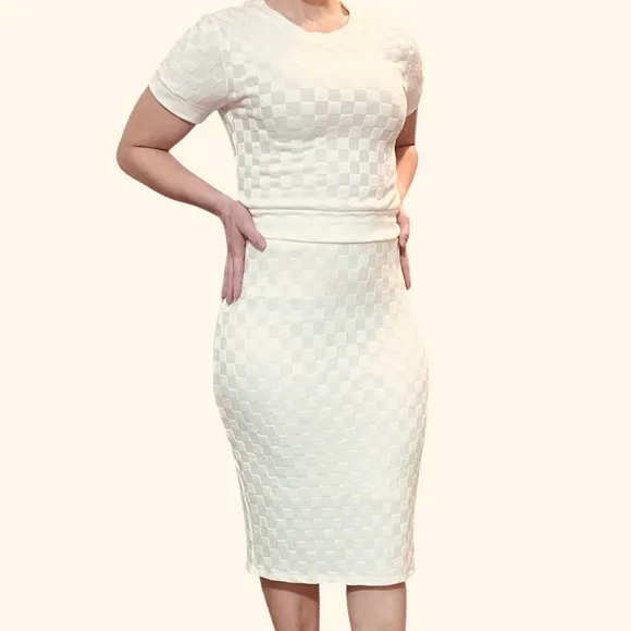 Atelier Kirious White Knit Dress