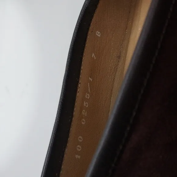 Authentic Gucci Horsebit Womens Loafers Suede Leather Brown Size 7B