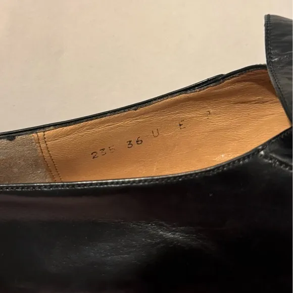 Authentic Salvatore Ferragamo Men's Black Calf Leather Loafers US 9
