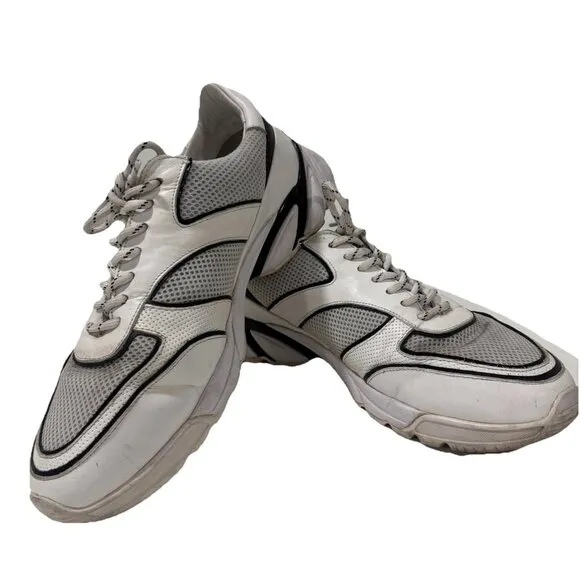 AXEL ARIGATO TECH RUNNERS Size 10 White Black